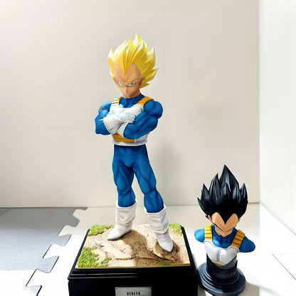 Seven Dragon Ball Unlimited Z Warrior Unlimited Vegeta Double Head Statue Combination Gk Model Handpiece Anime Model Boxed Set Arrangement Peripheral Anime Arrangement - MANGI SHOP