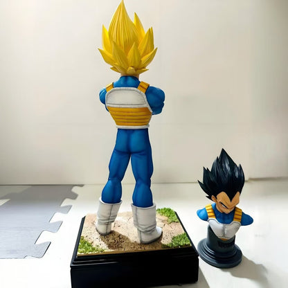 Seven Dragon Ball Unlimited Z Warrior Unlimited Vegeta Double Head Statue Combination Gk Model Handpiece Anime Model Boxed Set Arrangement Peripheral Anime Arrangement - MANGI SHOP