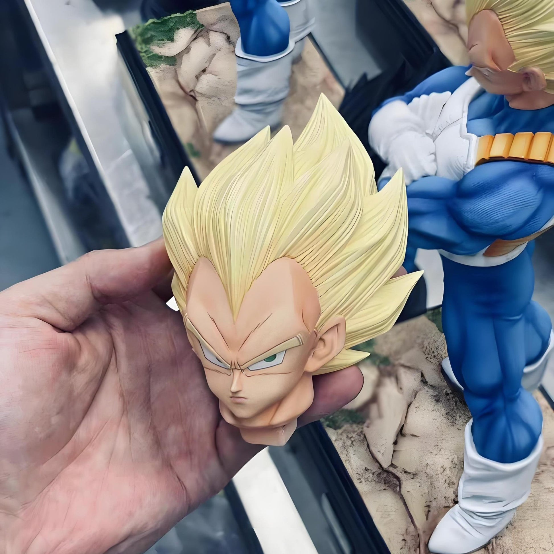 Seven Dragon Ball Unlimited Z Warrior Unlimited Vegeta Double Head Statue Combination Gk Model Handpiece Anime Model Boxed Set Arrangement Peripheral Anime Arrangement - MANGI SHOP