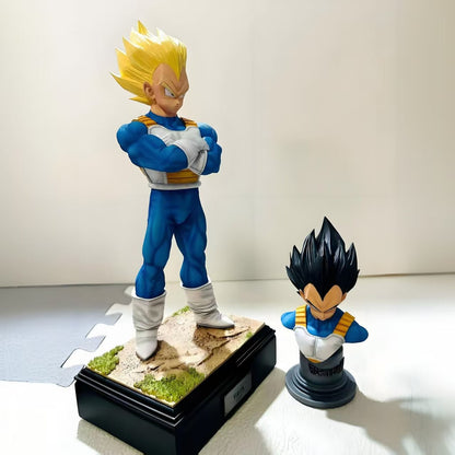 Seven Dragon Ball Unlimited Z Warrior Unlimited Vegeta Double Head Statue Combination Gk Model Handpiece Anime Model Boxed Set Arrangement Peripheral Anime Arrangement - MANGI SHOP